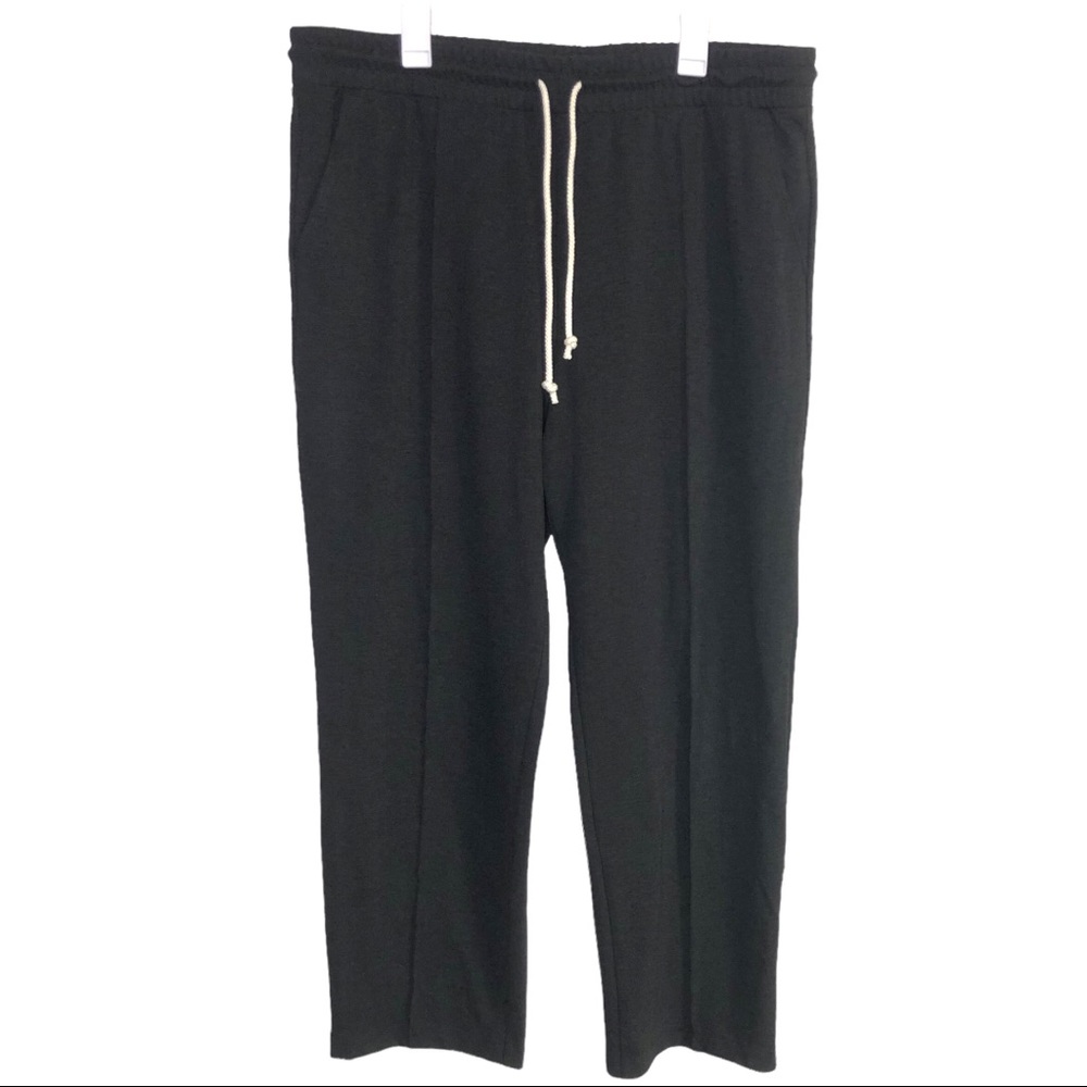 Loft Elastic Drawstring Waist Pull On Front Pleat Sweatpants Size XXL Gray